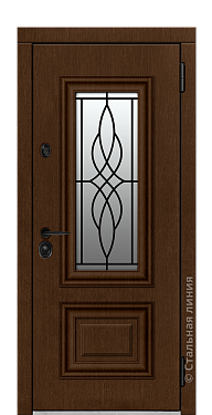 Входная дверь Леандро - вид снаружи Входная дверь Леандро (вид снаружи) - купить в Новосибирске