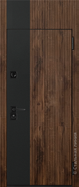 Входная дверь Кобург (вид снаружи) - купить в Новосибирске