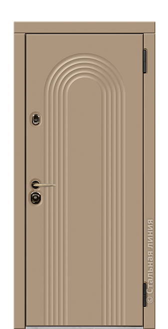 Входная дверь Рифлессо - вид снаружи Входная дверь Рифлессо (вид снаружи) - купить в Новосибирске